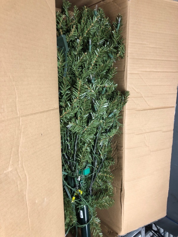 Photo 2 of 4 ft. Dunhill Fir Artificial Christmas Tree with Clear Lights