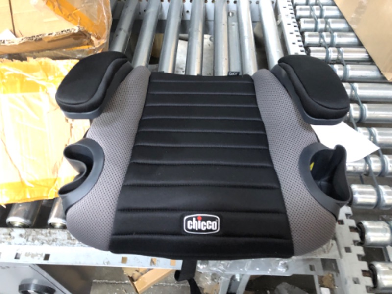 Photo 1 of Chicco GoFit Backless Booster Car Seat, Travel Booster Seat for Car, Portable Car Booster Seat for children 40-110 lbs. | Shark/Black/Grey Shark GoFit