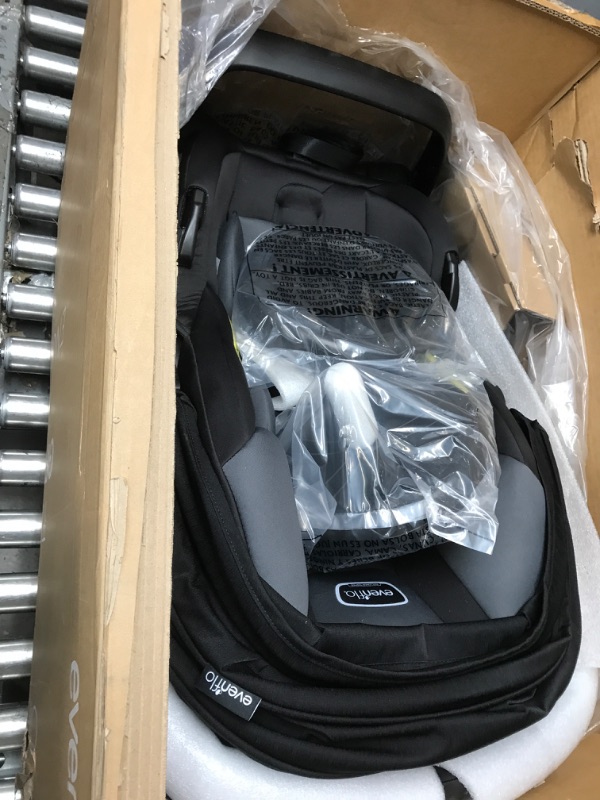 Photo 3 of Evenflo Pivot Suite Travel System with LiteMax Infant Car Seat with Anti-Rebound Bar Dunloe Black