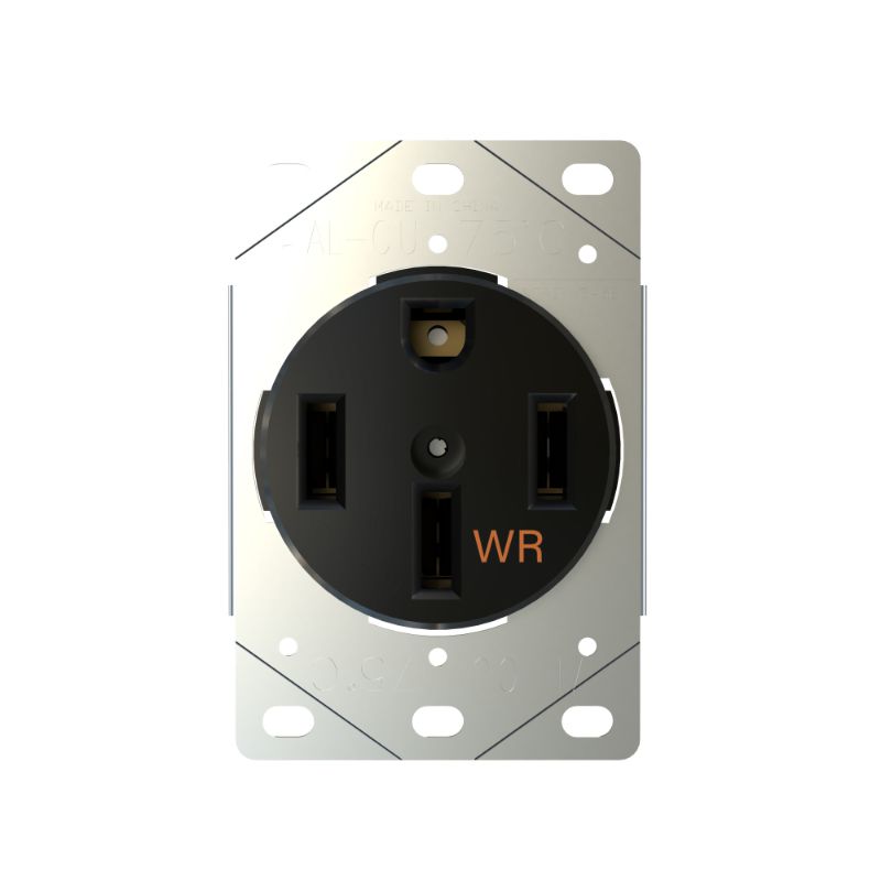 Photo 1 of Legrand 3894WR Pass & Seymore 50 Ampere Weather Resistant RV/EV Electrical Outlet Black Wall Controls Electrical Outlets
