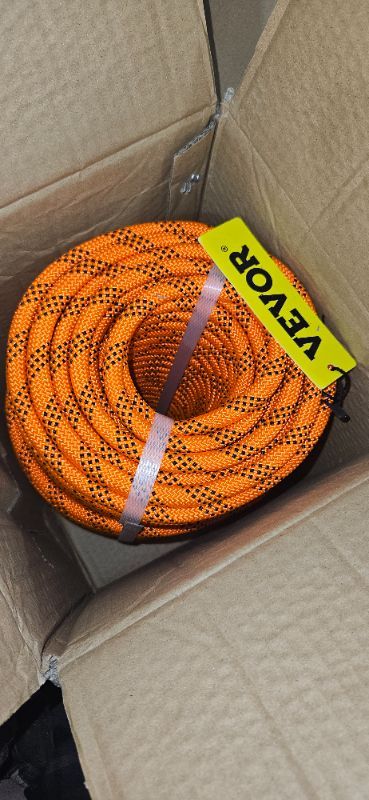 Photo 2 of 1/2 in by 100 FT Double Braid Rope Nylon Pulling Rope Arborist Rigging Rope Sailing Rope
