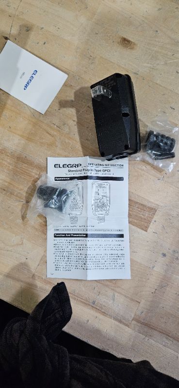 Photo 2 of ELEGRP G1215PA2 G20PASR Patented Auto-Monitoring GFCI Replacement Plug Assembly, Auto Reset 15 Amp Non-Grounded 2 Wires 2-Prongs for Power Pressure Washer, Pool Pump, UL/CUL Listed, 1 Pack, Black
  ELEGRP Standard GFCI Plug-In, Black (2 Buttons) 