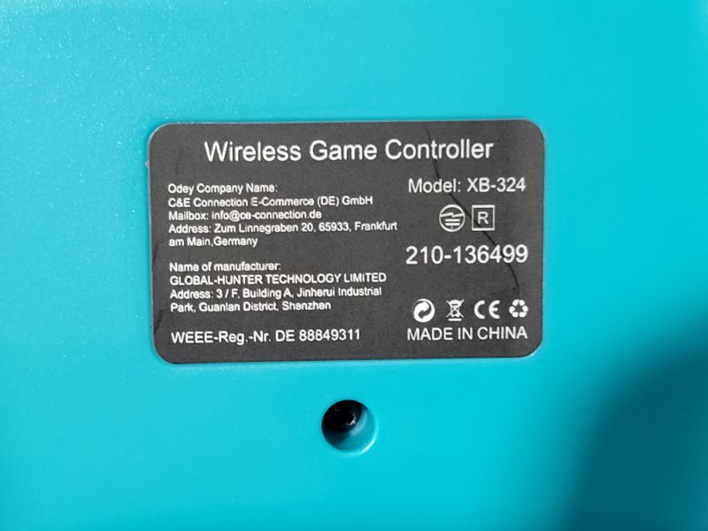 Photo 3 of * not functional * sold for parts * 
Diswoe Wireless Pro Controller Gamepad Compatible with Switch Support Amibo, Wakeup, Screenshot and Vibration Functions-Blue
