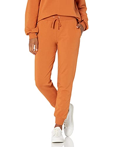 Photo 1 of The Drop Women's Grace Supersoft Stretch Rib Cuff Jogger, Adobe, XXS
