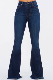 Photo 1 of Bell Bottom Jeans for Women Ripped High Waisted Classic Flared Pants large
