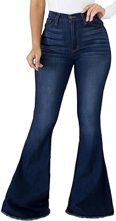 Photo 1 of Bell Bottom Jeans for Women Ripped High Waisted Classic Flared Pants LARGE
