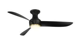 Photo 1 of **SEE NOTES**
Modern Forms Corona 52" 3-Blade Indoor / Outdoor Flush Mount Smart 3000K LED Ceiling Fan with Remote Control
