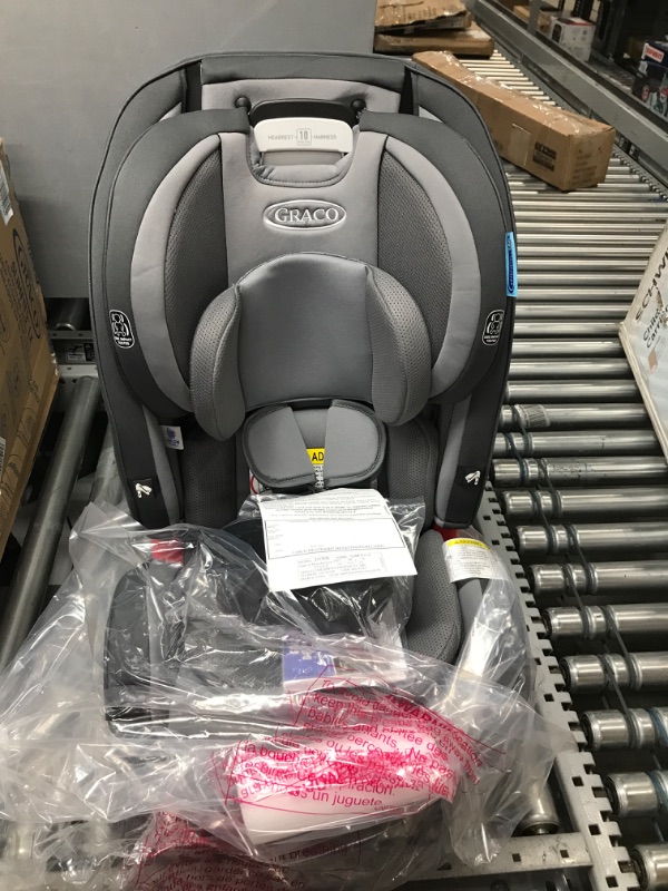 Photo 1 of 
Graco SlimFit3 LX 3 in 1 Car Seat | Space Saving Car Seat Fits 3 Across in Your Back Seat, Kunningham
Style:SlimFit w/ 3-Across Fit
Color:Kunningham