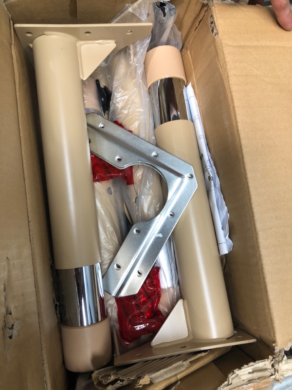 Photo 1 of children's factory tan legs 16" - 22" set of 4 includes leg bracket and hardware