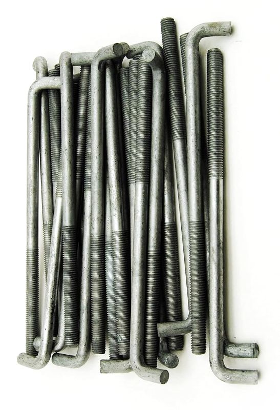 Photo 2 of 
New Pack of (15) Concrete Bent Anchor Bolts 1/2-13 x 10" Hot Galvanized Multi-Purpose Comprehensive Hardware Fastener Assortment