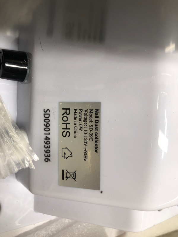 Photo 1 of **missing parts** VIVOHOME Portable Manicure Nail Table on Wheels with Built-in Dust Collector, USB-plug LED Table Lamp, Carry Bag Pink
