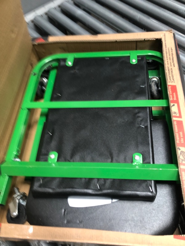 Photo 2 of Pro-LifT C-2036DG Black/Green 300 Lbs Mechanic Creeper & T-6903D Double Pin Jack Stands - 3 Ton Green Creeper + Double Pin Jack Stands