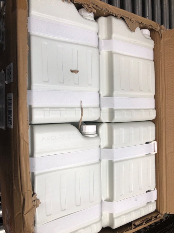 Photo 1 of ABCCANOPY Heavy Duty Water Canopy Weights, 4Pack, 115LB white 115lb