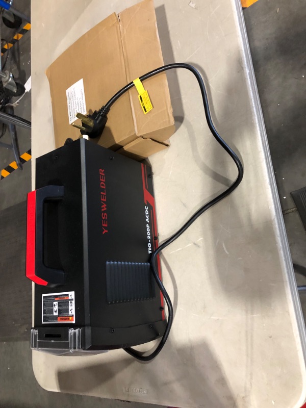 Photo 3 of **NOT TESTED** YESWELDER 200A AC/DC Aluminum Tig Welder with Pulse, Digital Inverter