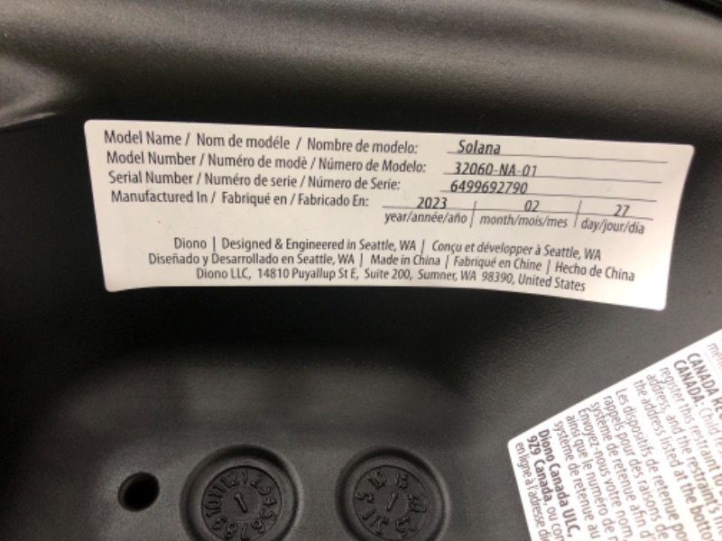 Photo 3 of Diono Solana 2022, No Latch, Pack of 2 Backless Booster Car Seats, Lightweight, Machine Washable Covers, Cup Holders, Charcoal Gray NEW! 2-Pack Charcoal Gray