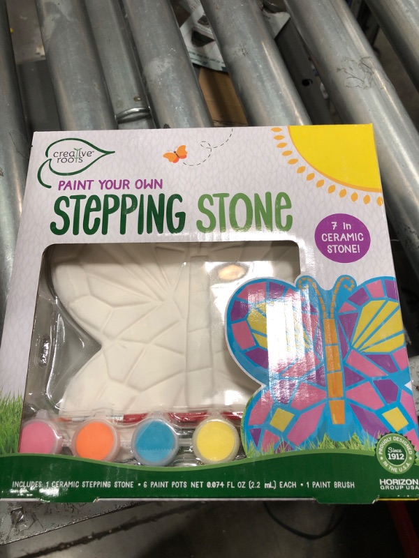 Photo 2 of Creative Roots Paint Your Own Stepping Stones Multipack with Turtle, Hedgehog & Sun Stepping Stones by Horizon Group USA 3 Pack Animal