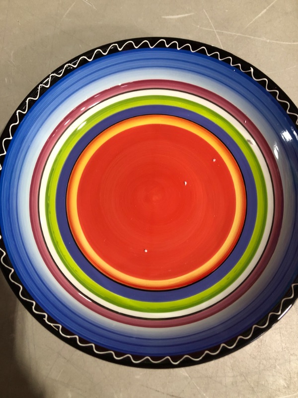 Photo 2 of * used * good condition * 
Certified International Tequila Sunrise Serving/Pasta Bowl, 13 by 3-Inch