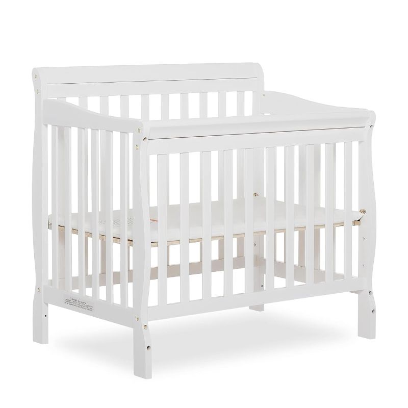 Photo 1 of Dream On Me 3 in 1 Aden Convertible Mini Crib, White