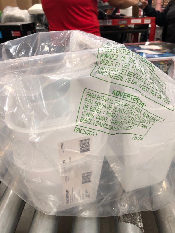 Photo 1 of 2pcks of Large Soft Grip Tote Frost/Gray - Madesmart