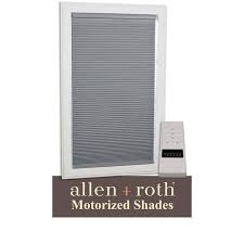 Photo 1 of allen + roth 58-in x 72-in Gray Blackout Cordless Motorized Cellular Shade