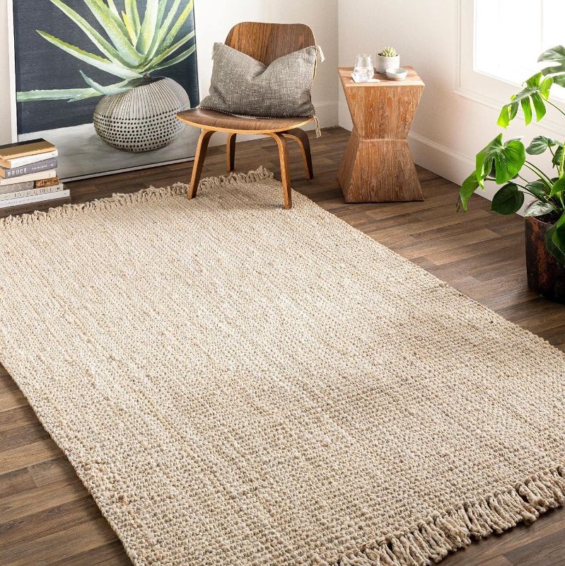 Photo 1 of  Cottage Cream Runner Area Rug, Beige Carpet for Living Room, Bedroom or Kitchen 3x5 