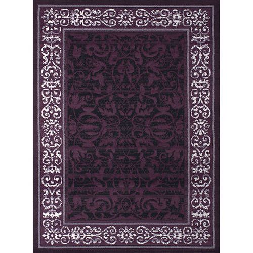 Photo 1 of 5 Ft. 3 in. X 7 Ft. 2 in. Dallas Baroness Area Rug, Plum