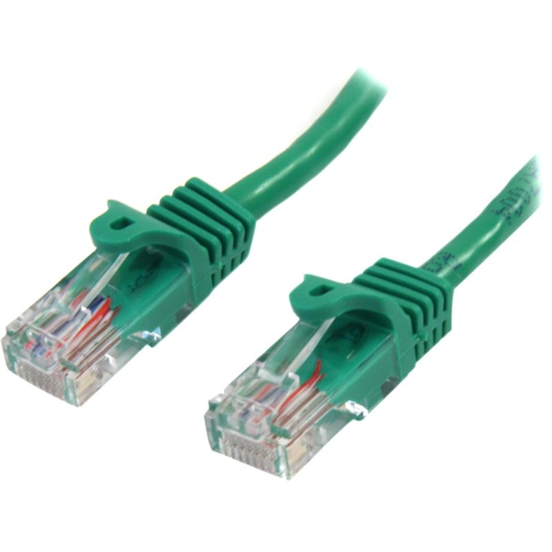 Photo 1 of 4pcks of StarTech.com Cat5e Ethernet Cable - 25 ft - Green- Patch Cable - Snagless Cat5e Cable - Long Network Cable - Ethernet Cord - Cat 5e Cable - 25ft (45PATCH25GN)
