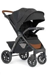 Photo 1 of Chicco Bravo Primo Trio Travel System, Quick-Fold Stroller Springhill/Black