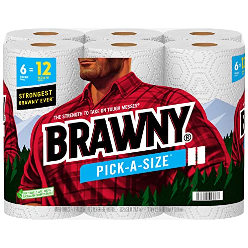 Photo 1 of 2pcks of Brawny® Pick-a-Size® Paper Towels, 6 Double Rolls
