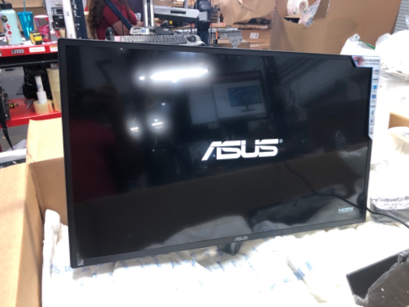 Photo 5 of ASUS 31.5” 1080P Monitor (VA329HE) - Full HD, IPS, 75Hz, Adaptive-Sync, Eye Care, Low Blue Light, Flicker Free, HDMI, VGA, Wall Mountable, Tilt Adjustable,Black
