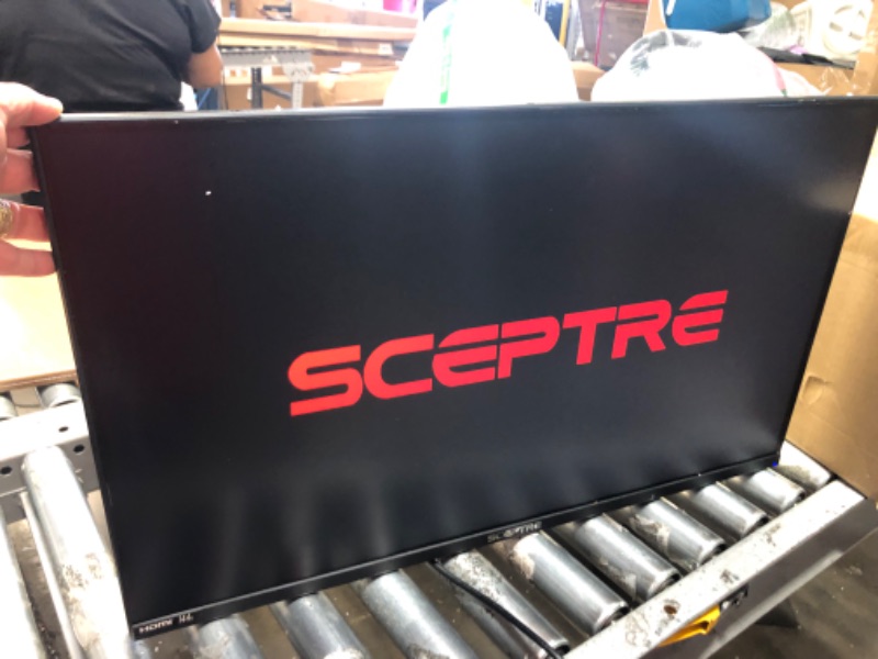 Photo 2 of Sceptre 32 inch QHD IPS Monitor HDR400 2560x1440 DisplayPort up to 144Hz 1ms 120% sRGB Height Adjustable, Build-in Speakers Gunmetal Black (E325B-QPN168)
