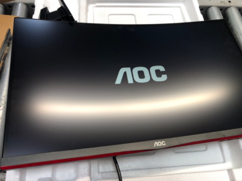 Photo 3 of AOC C24G1A 24" Curved Frameless Gaming Monitor, FHD 1920x1080, 1500R, VA, 1ms MPRT, 165Hz (144Hz supported), FreeSync Premium, Height adjustable Black 24 in FHD Curved 165Hz 1ms