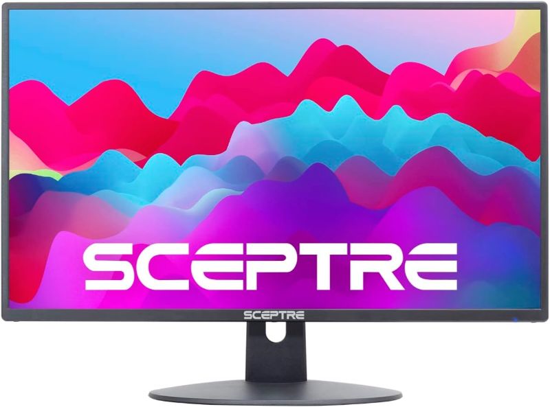 Photo 1 of Sceptre 22 inch 75Hz 1080P LED Monitor 99% sRGB HDMI X2 VGA Build-In Speakers, Machine Black (E225W-19203R series)
