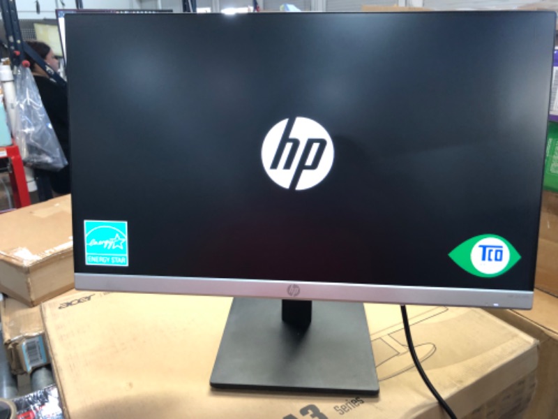 Photo 2 of HP 24mh FHD Computer Monitor with 23.8-Inch IPS Display (1080p) - Built-In Speakers and VESA Mounting - Height/Tilt Adjustment for Ergonomic Viewing - HDMI and DisplayPort - (1D0J9AA#ABA)
