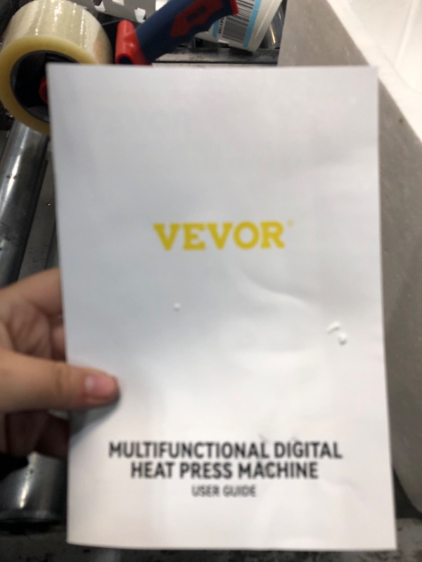 Photo 2 of VEVOR Heat Press 15x15 Inch 8 in 1 Heat Press Machine Digital Multifunctional Sublimation Heat Transfer Machine Dual LED Display 360 Degree Rotation Swing Away for Printing T Shirts Hat Mug Cap Plate
