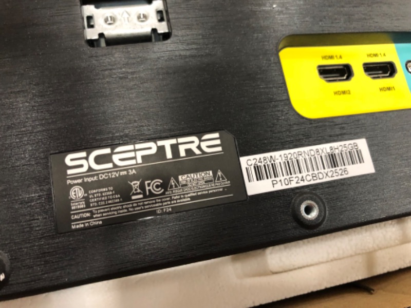 Photo 5 of Sceptre 24 Curved 1920x1080 HDMI VGA 75Hz 8ms HD LED Monitors - C248W-1920RN
