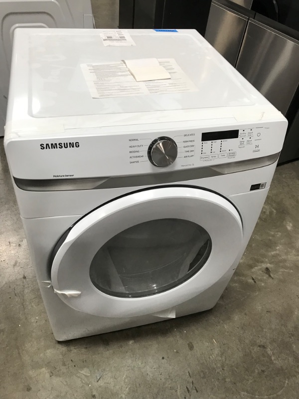 Photo 5 of Samsung 7.5-cu ft Stackable Electric Dryer (White)