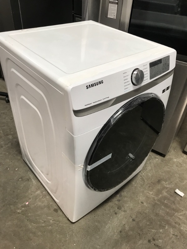 Photo 7 of Samsung 7.5-cu ft Stackable Electric Dryer (White)