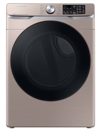 Photo 1 of Samsung 7.5-cu ft Stackable Steam Cycle Smart Electric Dryer (Champagne)