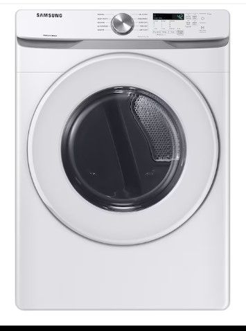 Photo 1 of Samsung 7.5-cu ft Stackable Electric Dryer (White)