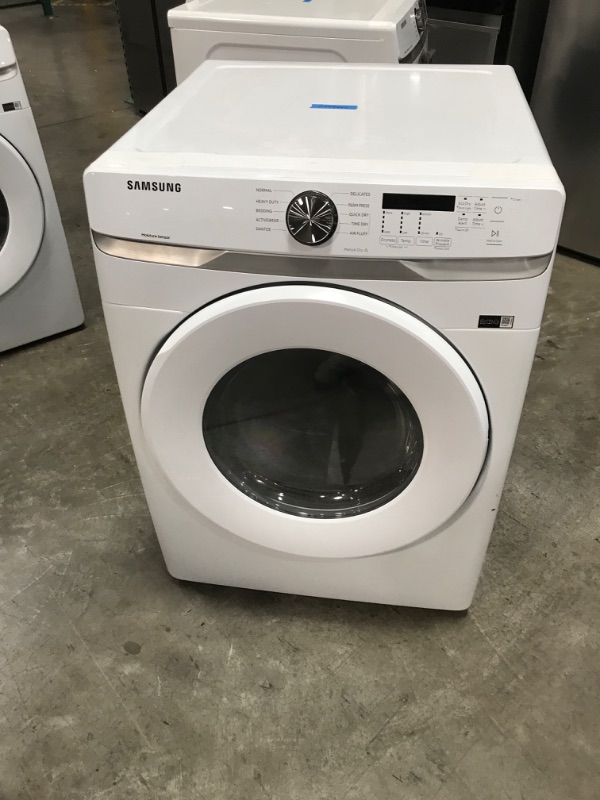 Photo 6 of Samsung 7.5-cu ft Stackable Electric Dryer (White)