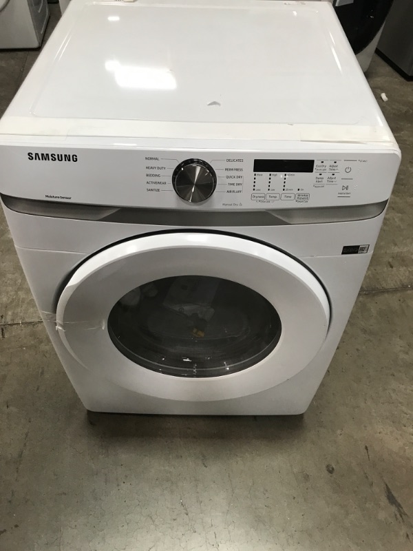 Photo 5 of Samsung 7.5-cu ft Stackable Electric Dryer (White)