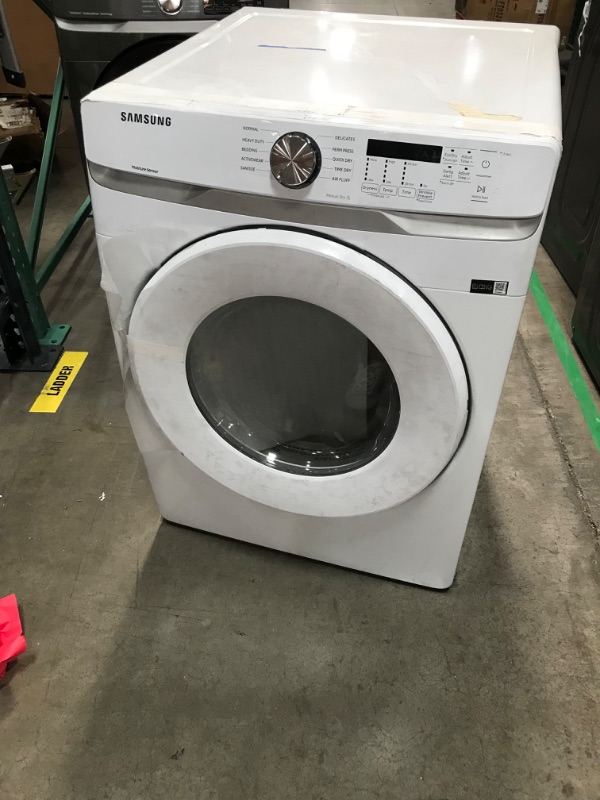 Photo 3 of Samsung 7.5-cu ft Stackable Electric Dryer (White)