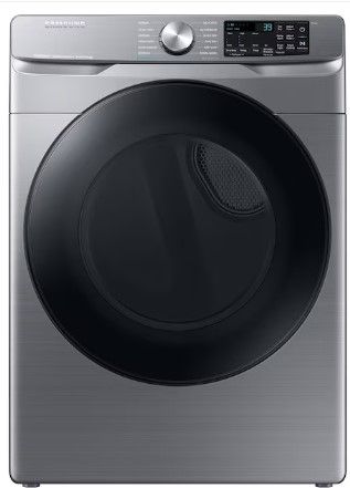 Photo 1 of Samsung 7.5-cu ft Stackable Steam Cycle Smart Electric Dryer (Platinum)