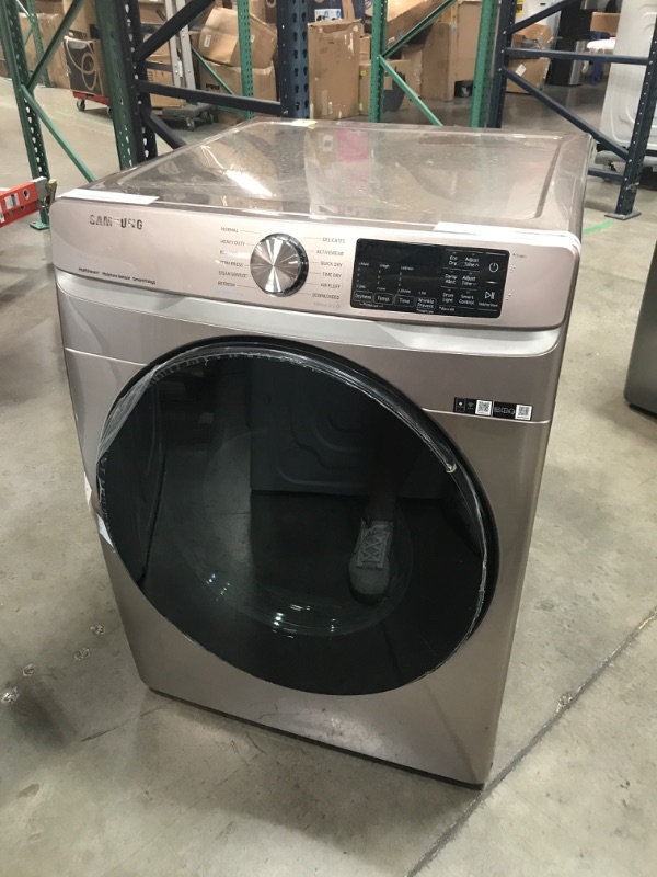 Photo 6 of ***Parts Only***Samsung 7.5-cu ft Stackable Steam Cycle Smart Electric Dryer (Champagne) No Returns 