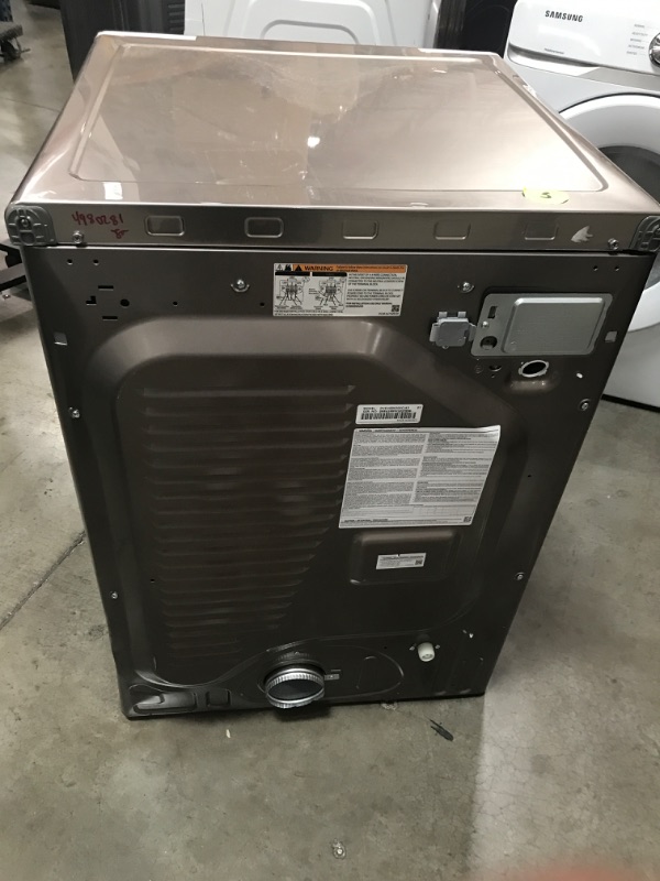 Photo 5 of ***Parts Only***Samsung 7.5-cu ft Stackable Steam Cycle Smart Electric Dryer (Champagne) No Returns 