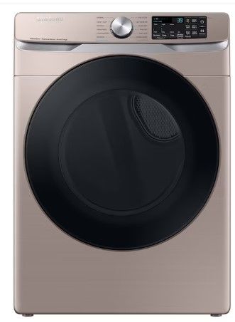 Photo 1 of Samsung 7.5-cu ft Stackable Steam Cycle Smart Electric Dryer (Champagne)