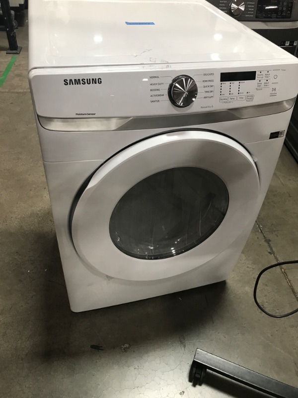 Photo 6 of Samsung 7.5-cu ft Stackable Electric Dryer (White)