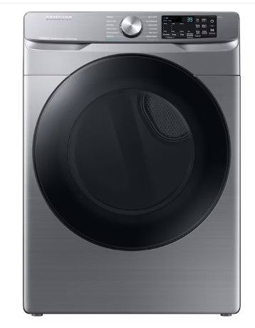 Photo 1 of Samsung 7.5-cu ft Stackable Steam Cycle Smart Electric Dryer (Platinum)