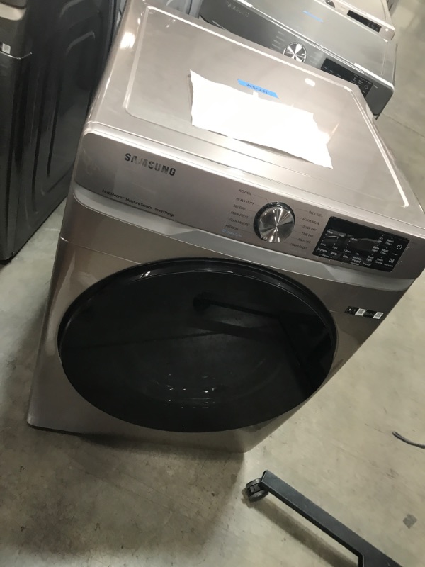 Photo 6 of Samsung 7.5-cu ft Stackable Steam Cycle Smart Electric Dryer (Champagne)